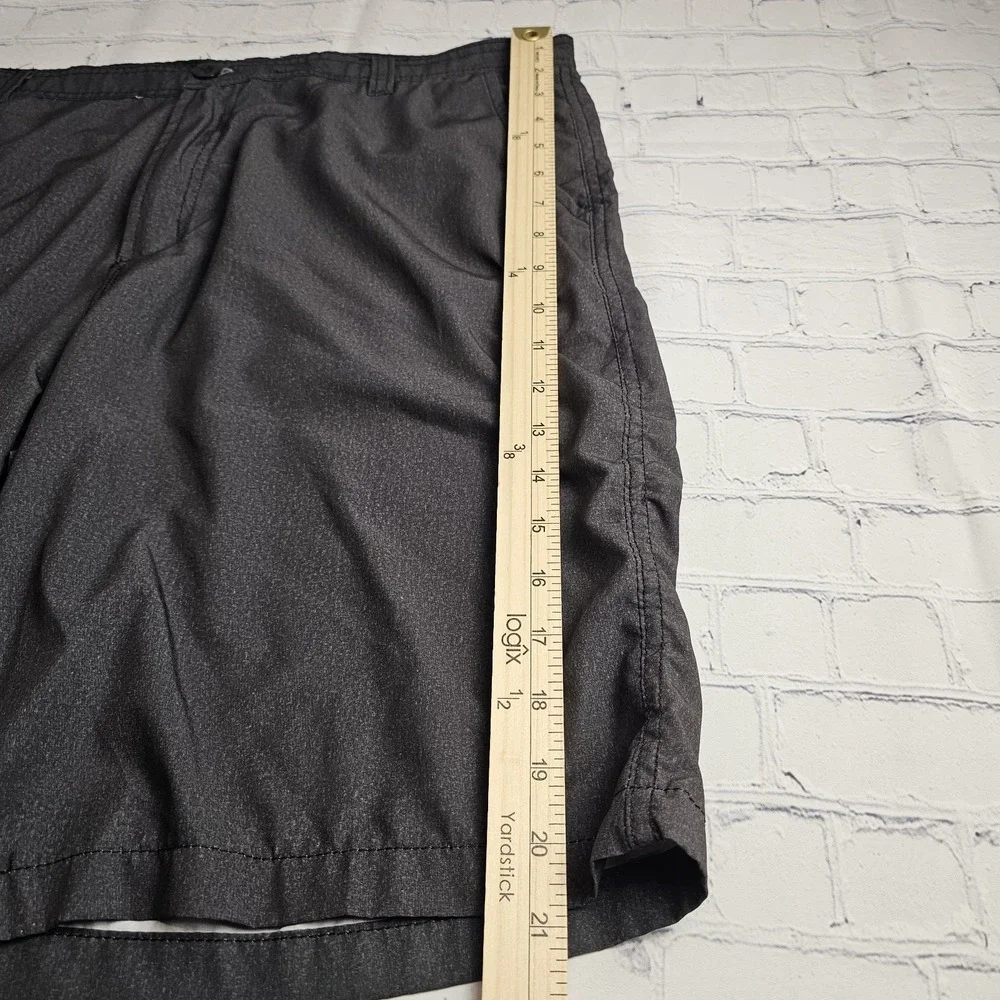 Molokai Surf Co Mens Board Shorts Size 38‎ Black Flat Front Lightweight Pockets